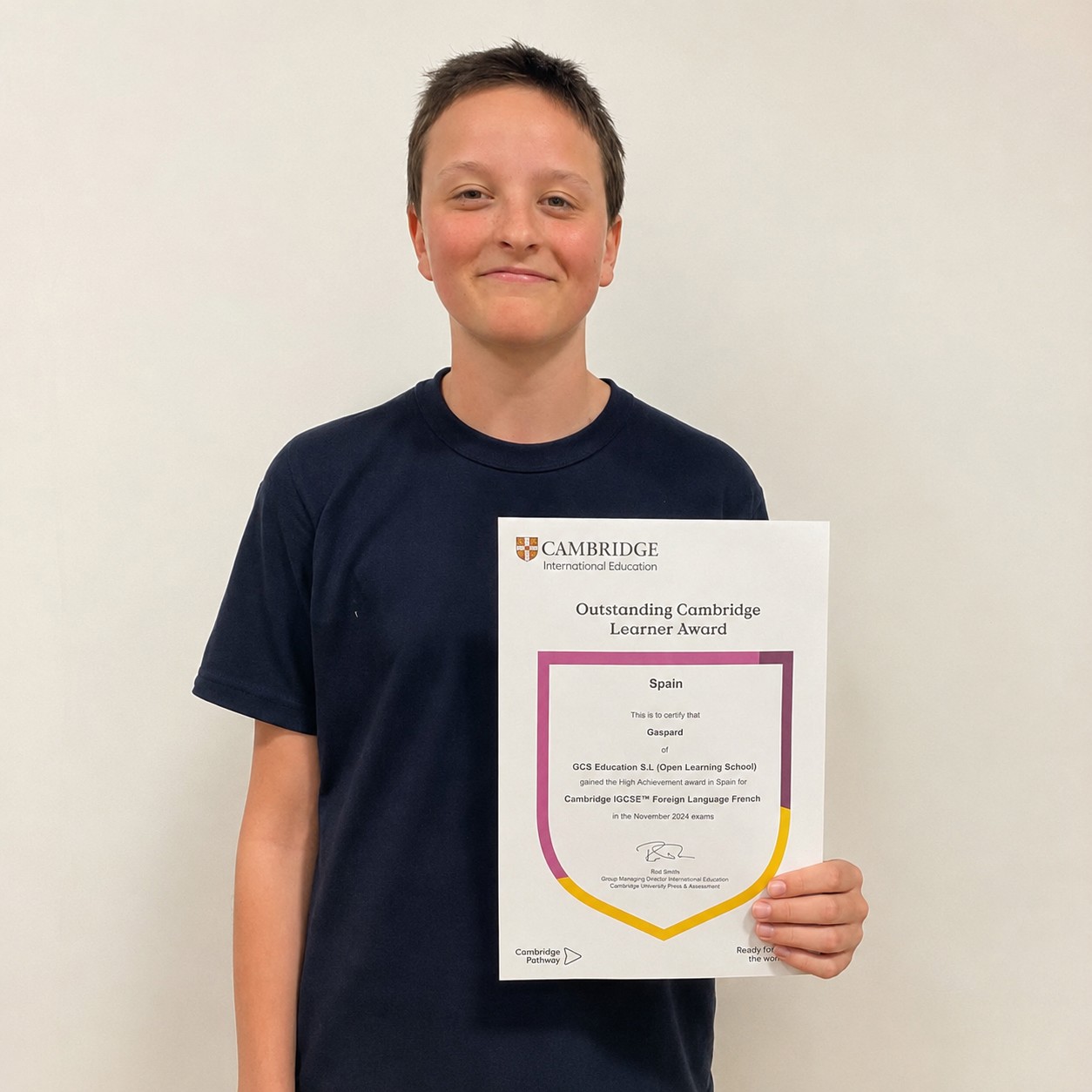 Outstanding Cambridge Learner Award